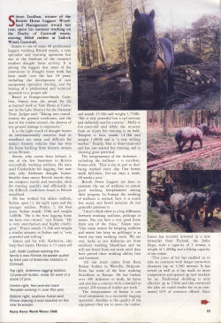 Horse Logging Articles